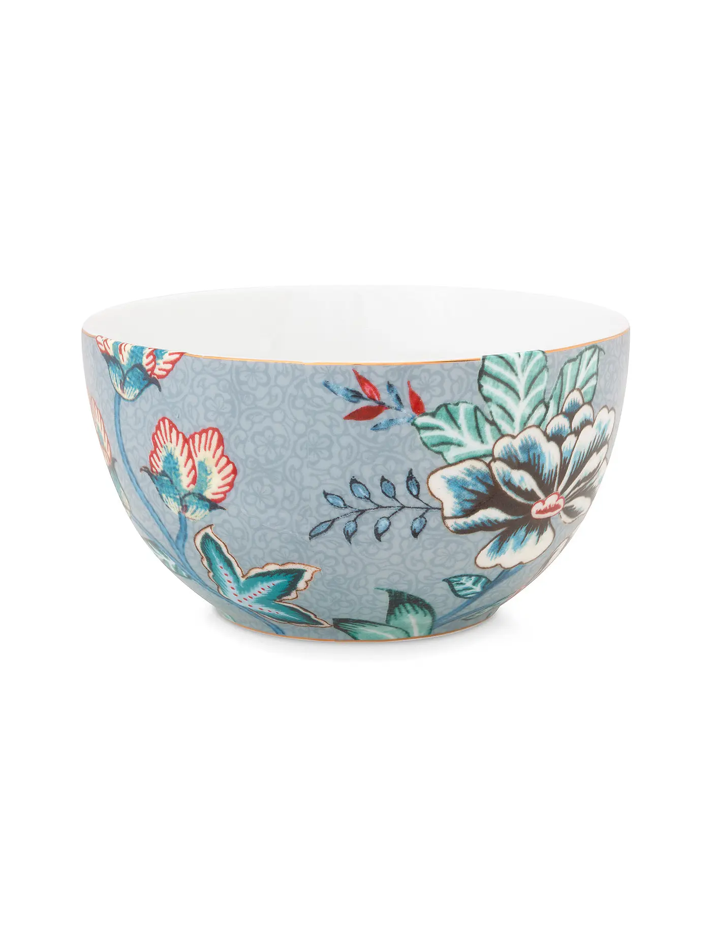 PIP STUDIO | Schale 12cm Flower Festival  Dark Pink | hellblau